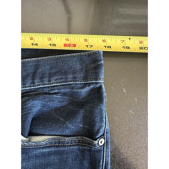 Uniqlo Red Line Selvedge Men's Slim Straight Low Rise Denim Blue Jeans 35Wx31L - Picture 11 of 13